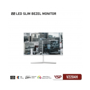 LCD 21.45" VSP V2204H VA (VGA/HDMI, 1080p, 100Hz, Kèm cáp HDMI)