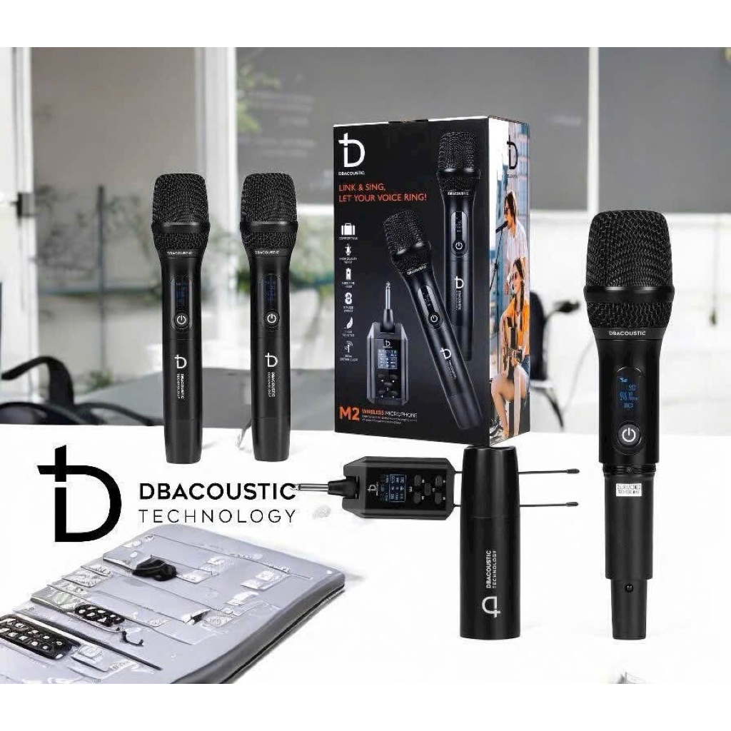 Micro Đa Năng Không Dây dBacoustic M2, Chính Hãng SAL, 8 Chế độ ECHO, Phạm vi 60m, Âm hay tiếng thật