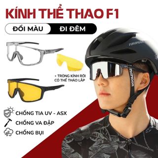  Mắt kính đổi màu phối kính đi đêm nam nữ bảo vệ mắt chống tia uv bụi đi đường mưa kính thể thao chạy bộ đi xe đạp xe máy 