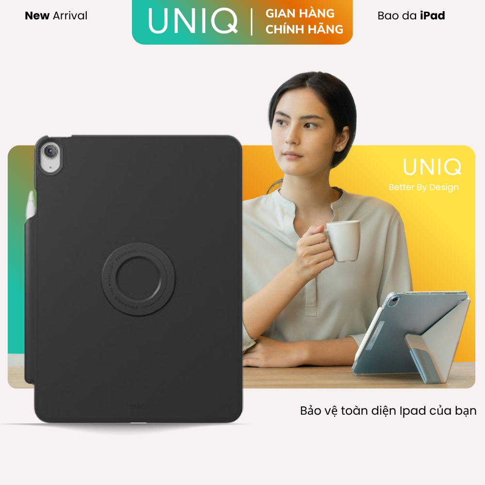 Bao da UNIQ ROVUS SNAPMOUNT dành cho IPAD AIR 11'' (M2-M3)