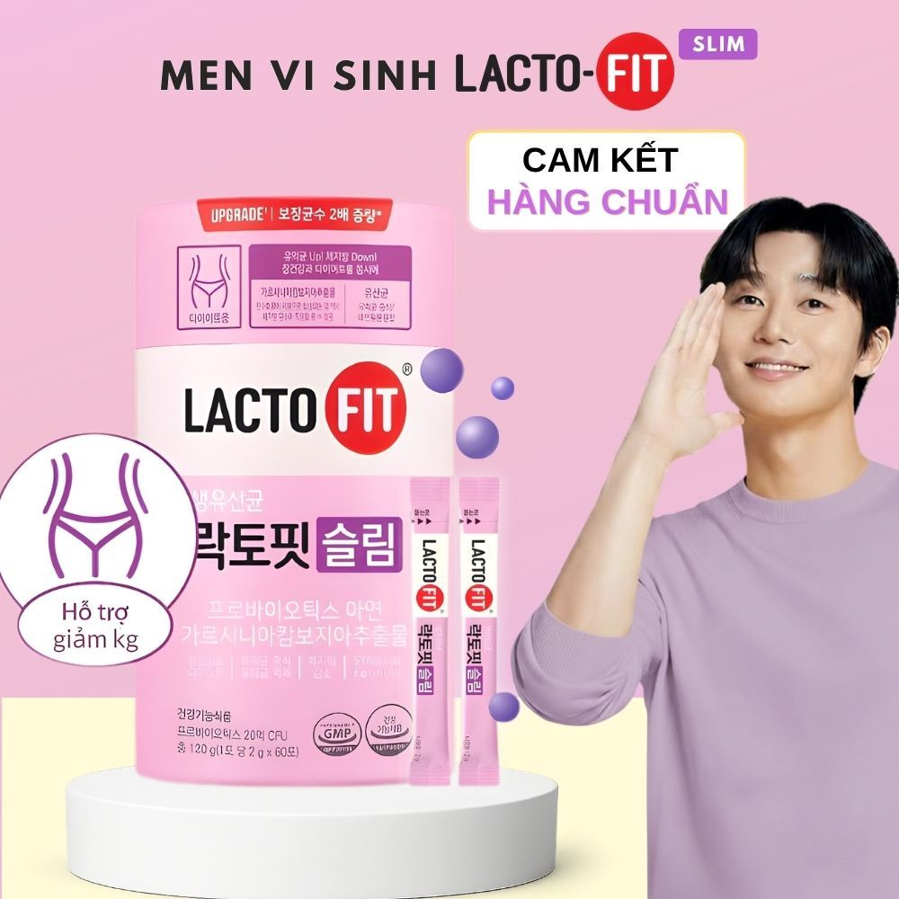 MỞ BÁN - Men Vi Sinh Lợi Khuẩn LACTO-FIT HỒNG Hàn Quốc, Hộp 60 Gói x 2g