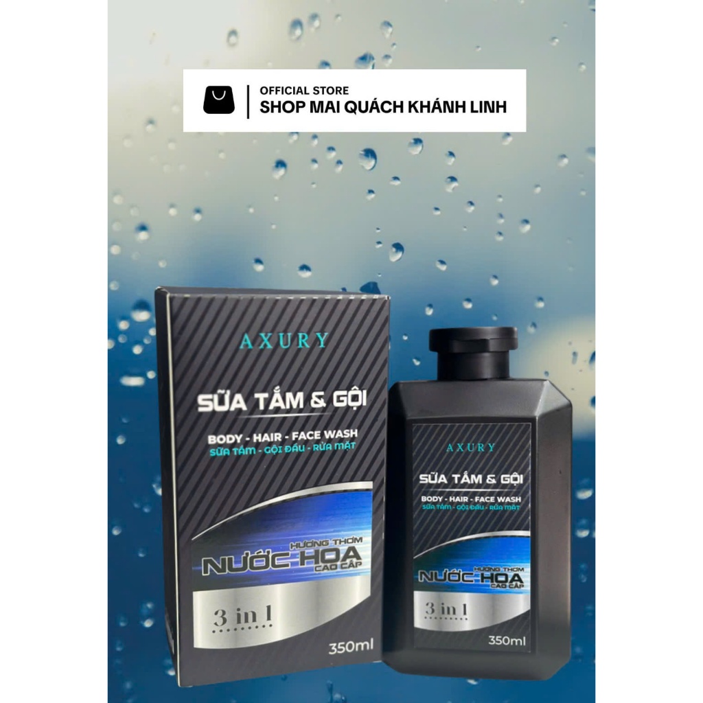 Sữa tắm gội AXURY SỮA TẮM - DẦU GỘI - SỮA RỬA MẶT K3