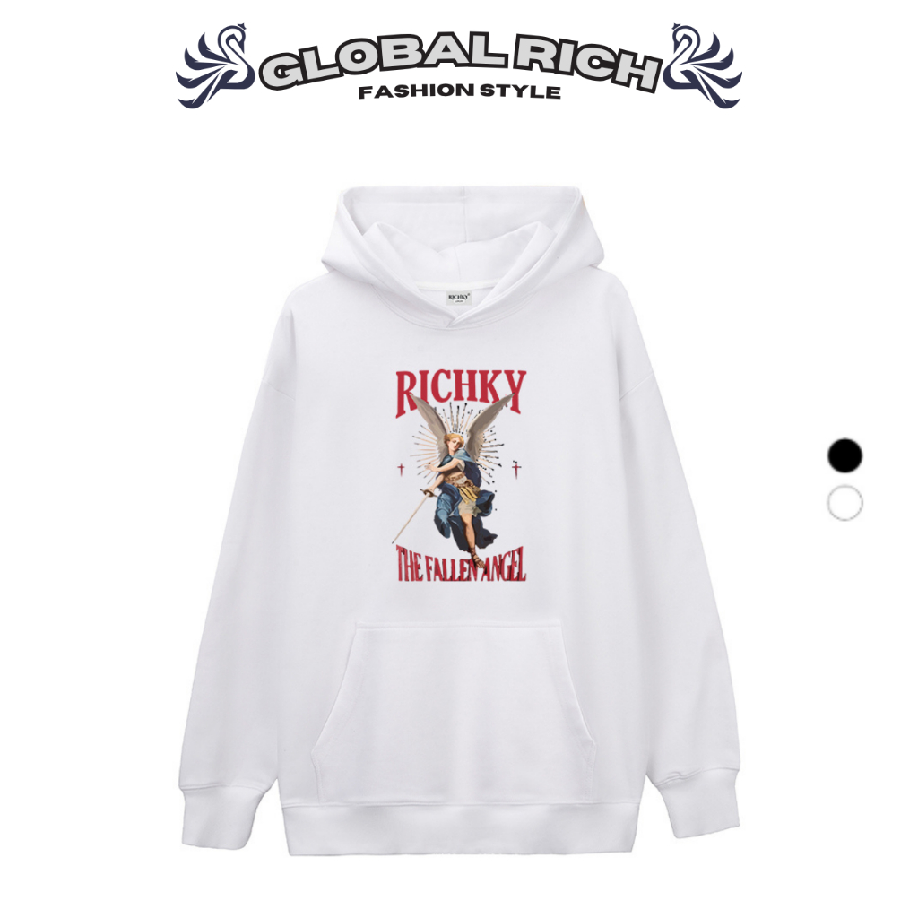 Áo Hoodie Global Rich Premium Nỉ Thiên Thần Fallen Angel