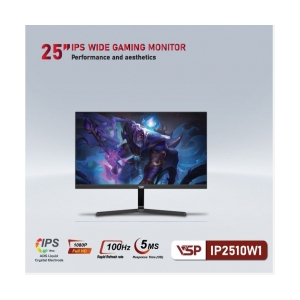 LCD VSP 25'' IP2510W1 Black Chính hãng (IPS, VGA, HDMI, 1920x1080, 100Hz, 3 cạnh viền mỏng, Kèm cáp 