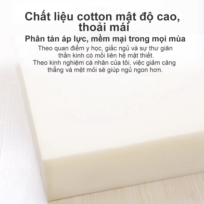 REX Nệm Nệm Lò Xo Nệm Lò Xo topper cao cấp mềm mại êm ái cao có chun bo góc đủ ệm dày dặn Chất liệu Cotton (Cao 16cm ) | BigBuy360 - bigbuy360.vn
