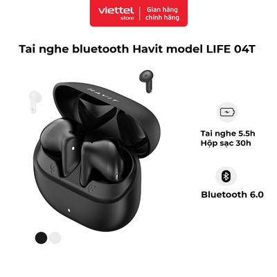 Tai Nghe Không Dây Havit Life 04T 2Mic ENC Hall Switch Bluetooth 6.0 Chính hãng