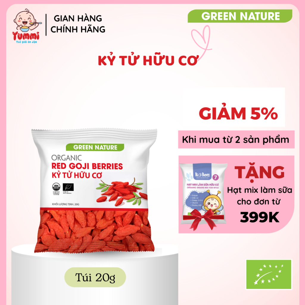 Kỷ Tử Hữu Cơ Green Nature 20gr