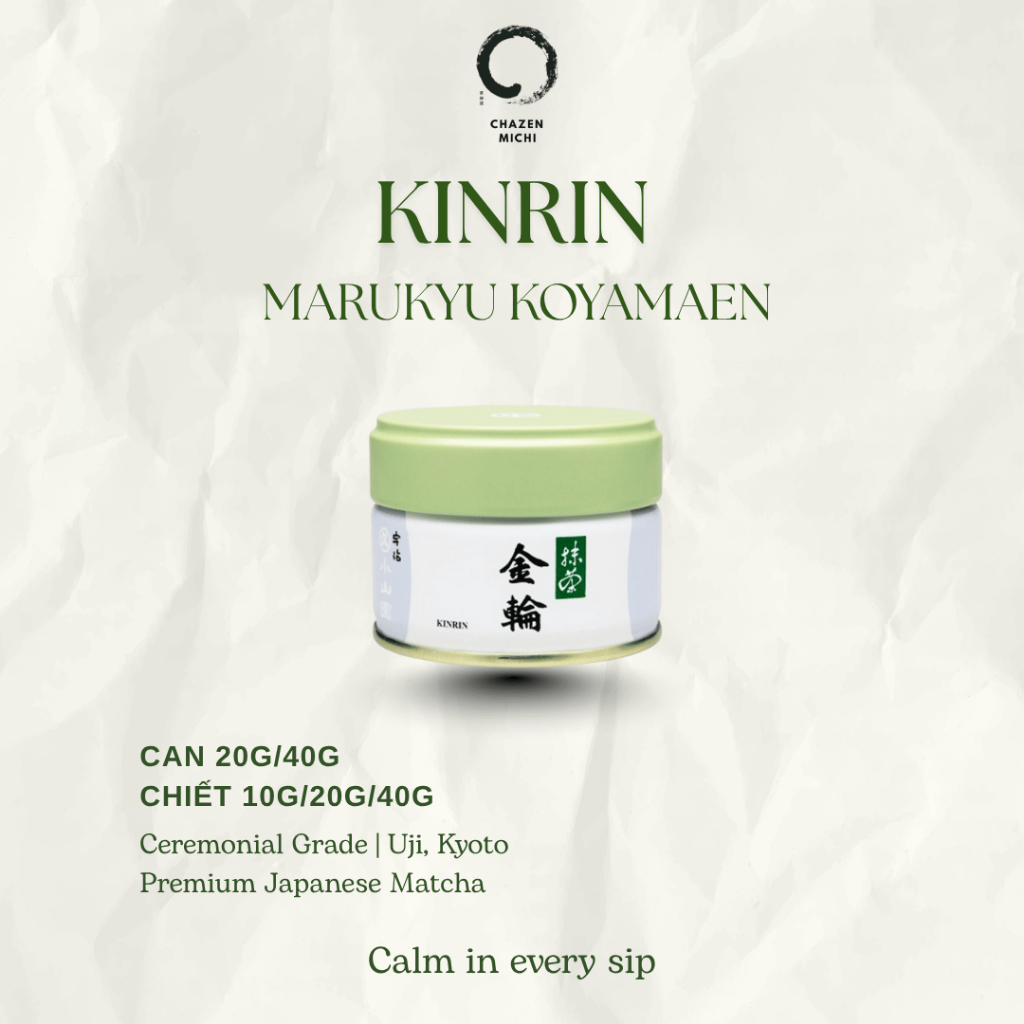 MATCHA KINRIN - HÃNG MARUKYU KOYAMAEN NHẬT BẢN THƯỢNG HẠNG