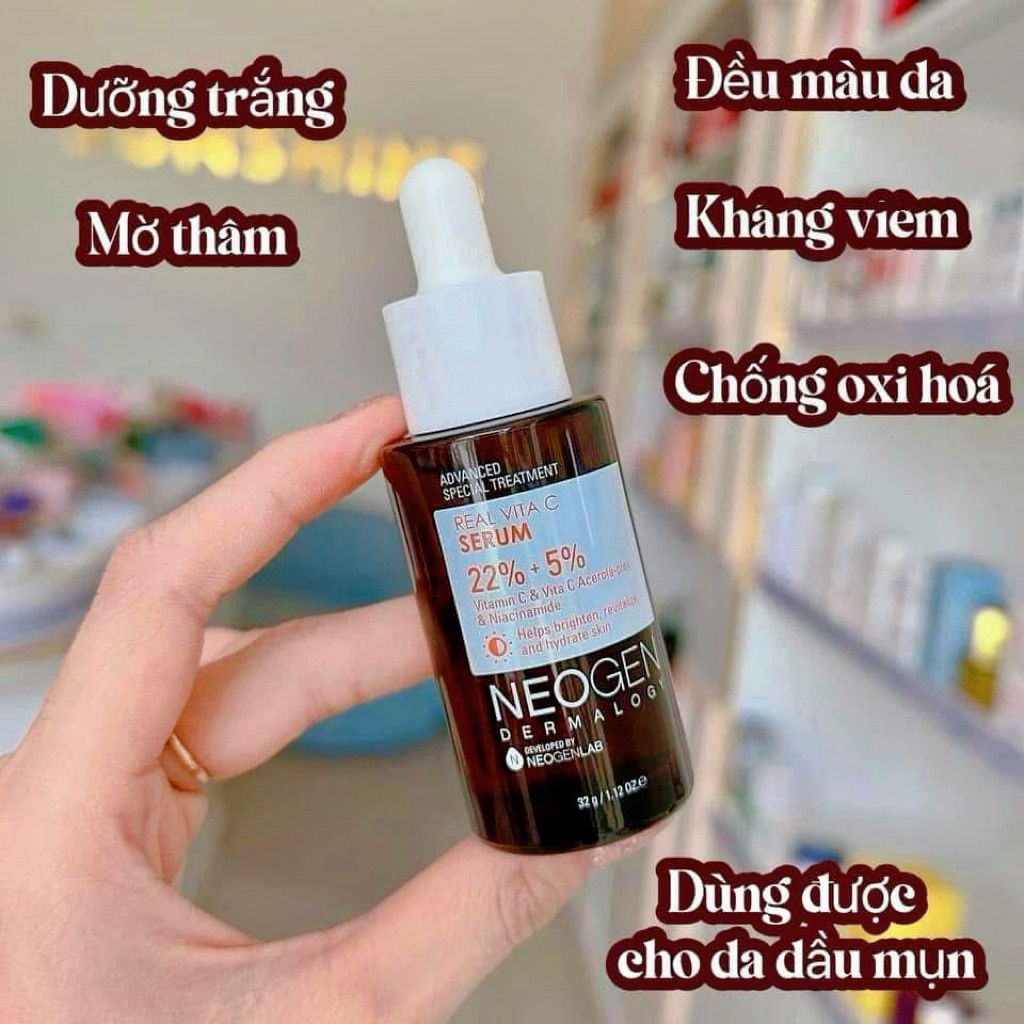 𝐒𝐞𝐫𝐮𝐦 𝐍𝐞𝐨𝐠𝐞𝐧 𝐕𝐢𝐭𝐚𝐦𝐢𝐧 𝐂 𝟐𝟐%Tinh chất Neogen Mờ Thâm Dưỡng Trắng 10ml
