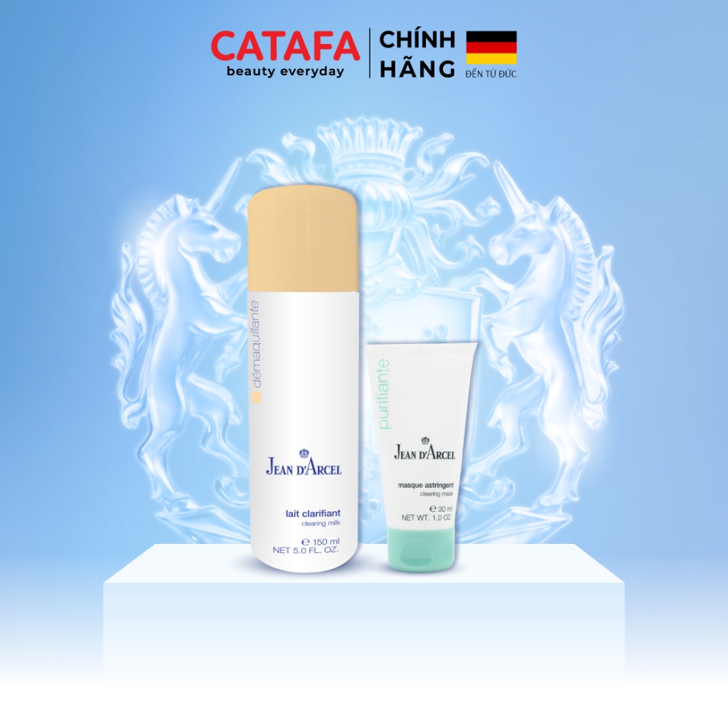 Combo J107 + J12 (Clearing Milk + Clearing Mask) - Jean d'Arcel