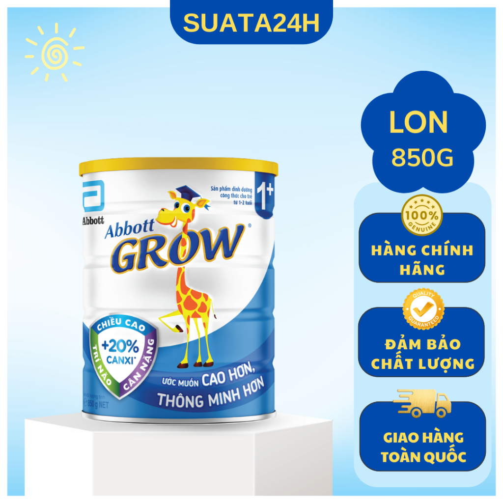 Sữa bột Abbott Grow 1+ 850g