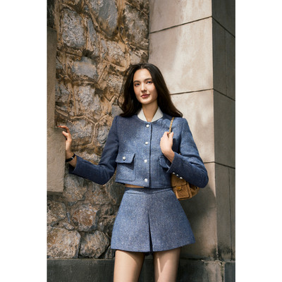 RECHIC Quần short Lynne dáng A lưng cao hack dáng thanh lịch