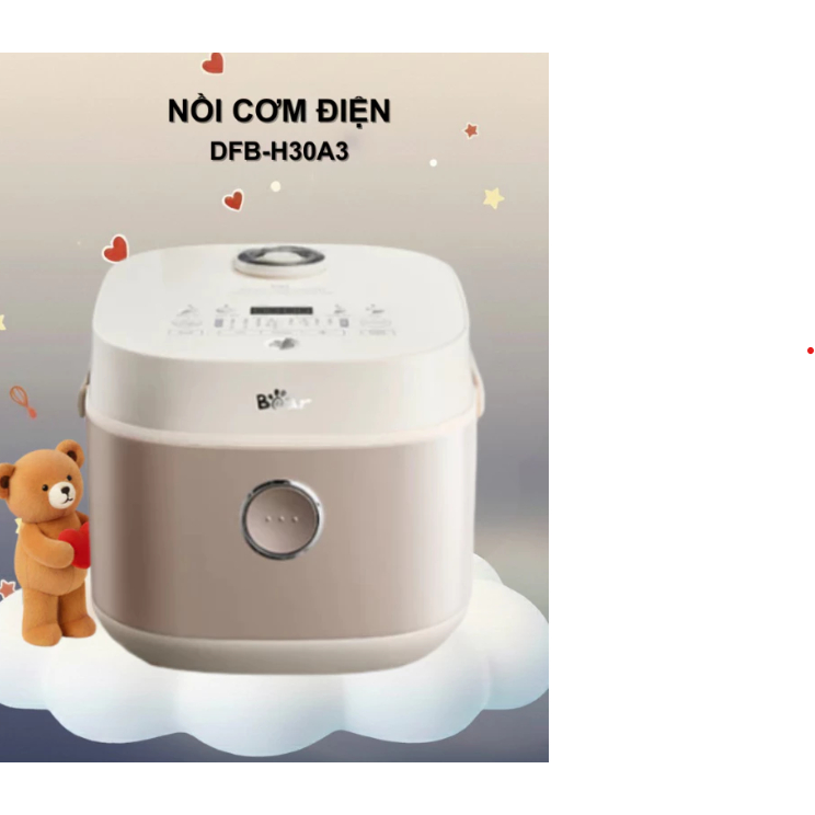 Nồi cơm điện 1L Bear DFB-H30A3 (RC-4H30S)