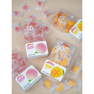 Kẹo dẻo thạch trái cây nhiều vị A-Taste hộp 100g ,110g xoài , đào