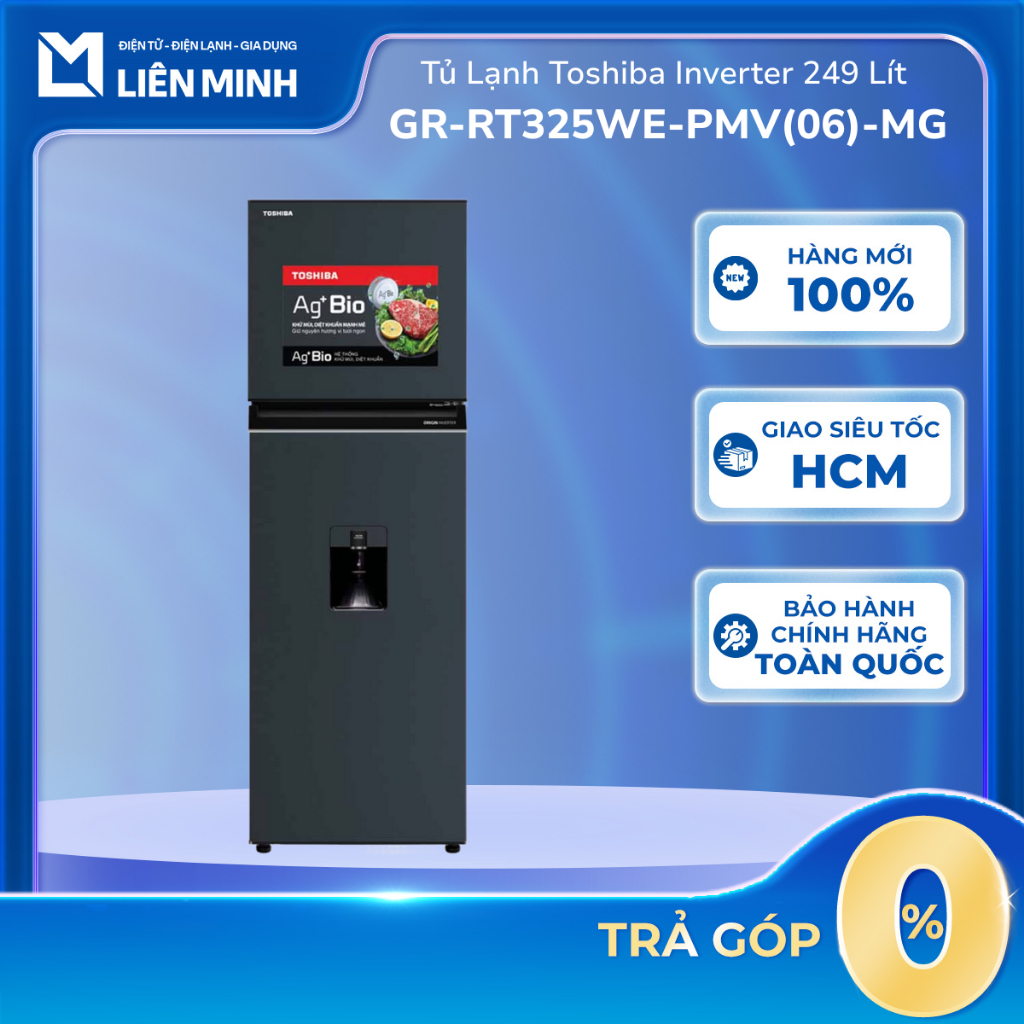 GR-RT325WE-PMV(06)-MG - Tủ Lạnh Toshiba Inverter 249 Lít GR-RT325WE-PMV(06) [Giao Toàn Quốc]