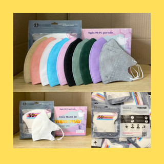  500 cái khẩu trang 5D Thịnh Phát - 3 lớp kháng khuẩn chống giọt bắn 