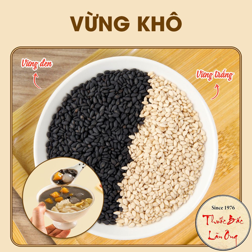 Hạt mè (vừng) trắng, đen 500g (Dùng làm bánh, nấu ăn, làm sữa hạt)
