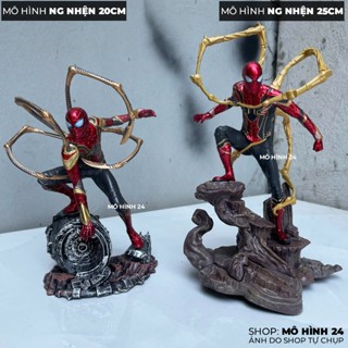  Mô hình Đồ Chơi Người Nhện Siêu Anh Hùng Spider Iron Suit - Mô hình người nhện Spider Man Chiến đấu Decor Taplo Ô Tô 