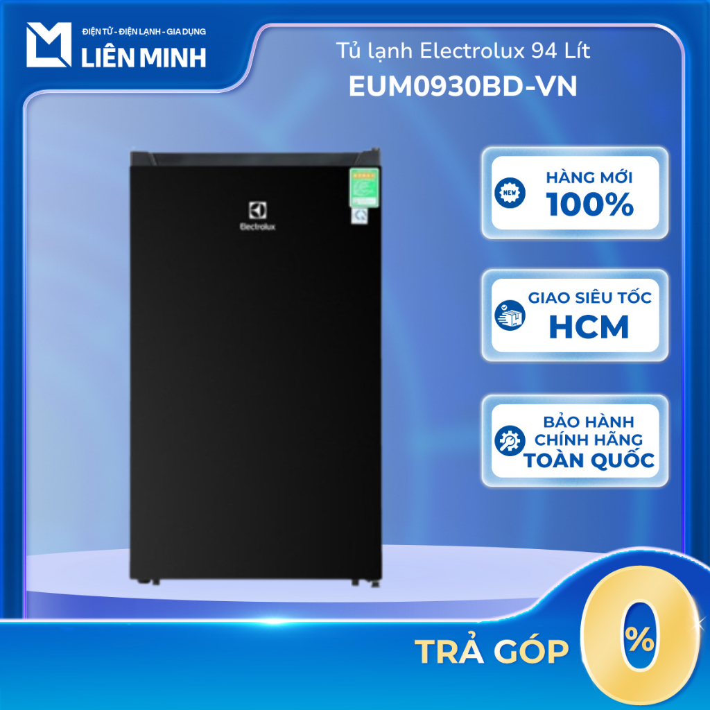 Tủ Lạnh ELECTROLUX Mini 94 Lít EUM0930BD-VN (Đen) / EUM0930AD-VN (Xám) | EUM0500AD-VN (45 Lít) [Giao Toàn Quốc]