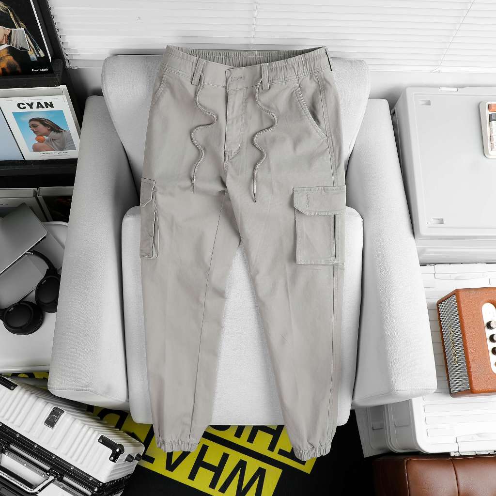 Quần Jogger Kaki Nam Túi Hộp Phú Vy Fashion (QJG39) – Form Đẹp, Trẻ Trung, Dễ Phối Đồ