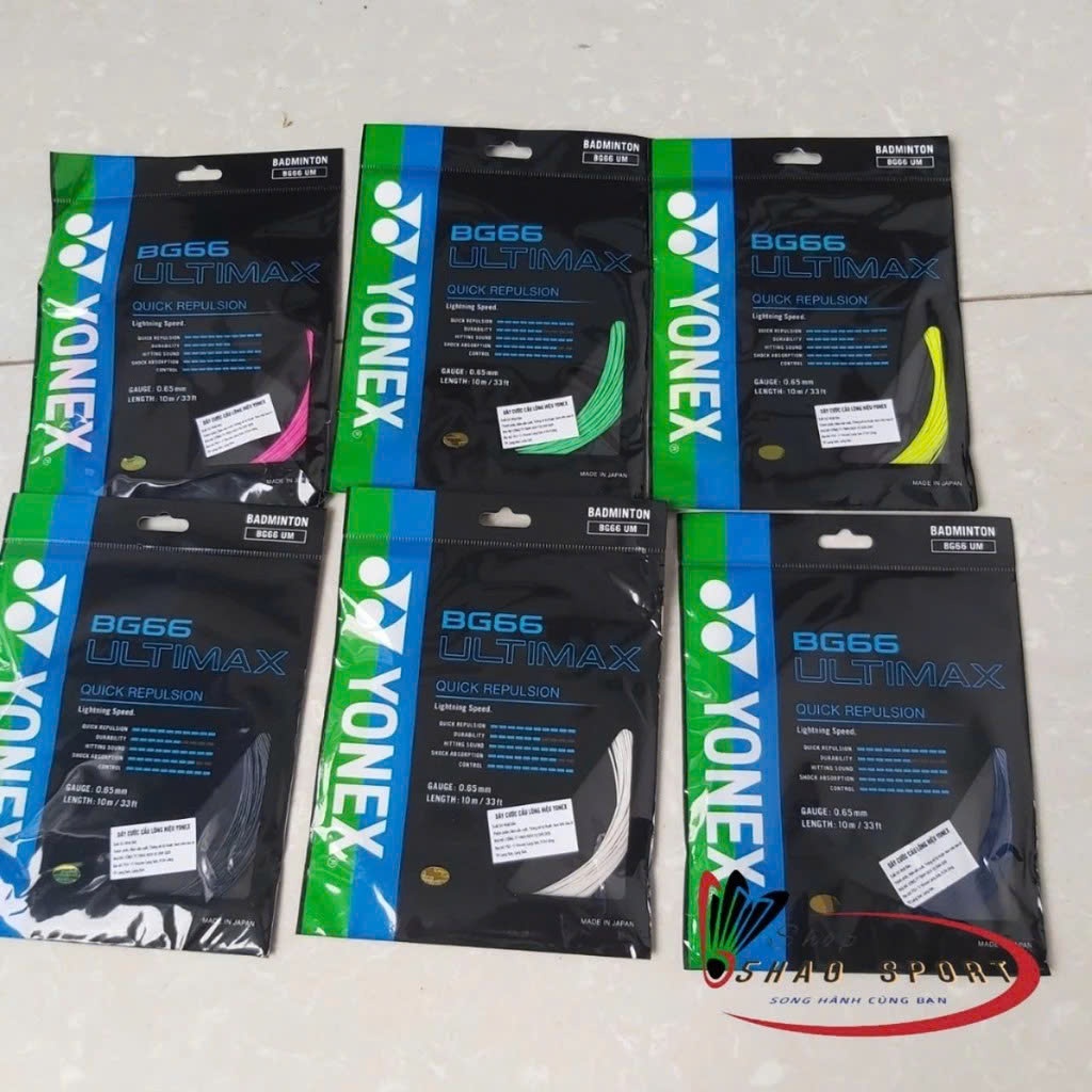Lưới Căng Vợt Cầu Lông Chính Hãng YONEX BG66 Ultimax - Siêu Trợ Lực ( mới 100% thanh lý )
