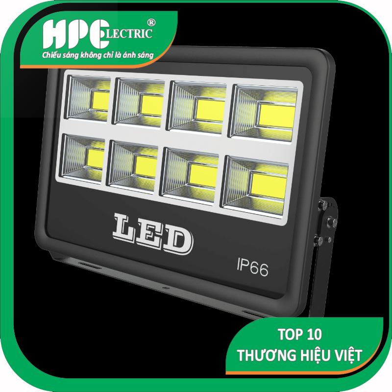 ( BH 36 THÁNG - Đèn Pha Cốc Mắt Vuông Cao Cấp 300W 400W  IP66 )