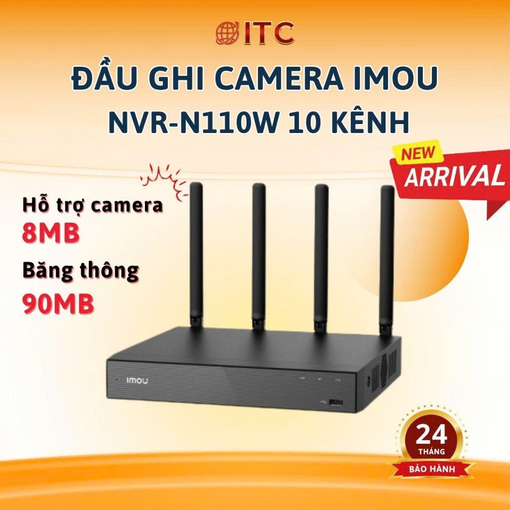 ĐẦU GHI HÌNH CAMERA IP WIFI IMOU  10-18 KÊNH  NVR-N110W-8A0E / NVR-N118W-8A0E - hàng chính hãng