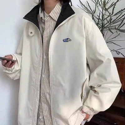 Áo Khoác Gió Dù Cúc Bấm Cổ Áo TAEEDOA NAD Unisex Form Rộng Nam Nữ Thu Đông 2 lớp Chống Nước Chống Bụi
