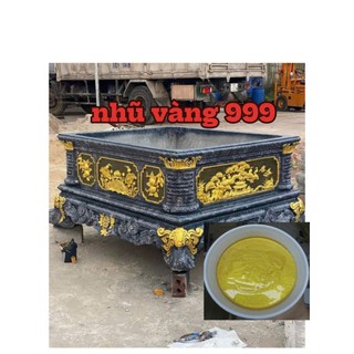   Hộp 1kg  Sơn nhũ vàng 999 hệ nước ngoại thất 