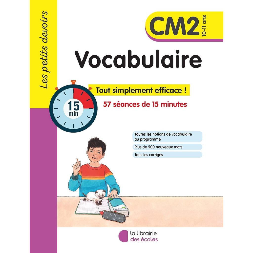 Sách Pháp - Les petits devoirs - Vocabulaire CM2 - 9782369408123