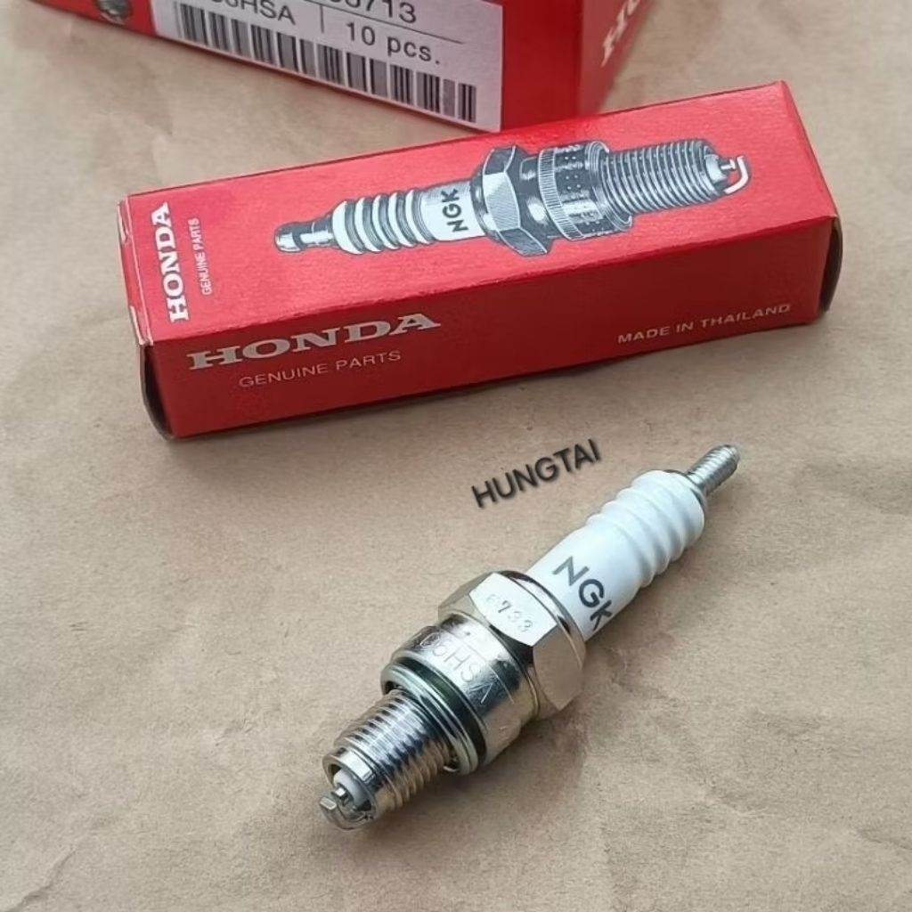 Bugi đánh lửa điện DREAM, WAVE, FUTURE, CUB...  C6HSA zin Honda thái xịn NGK