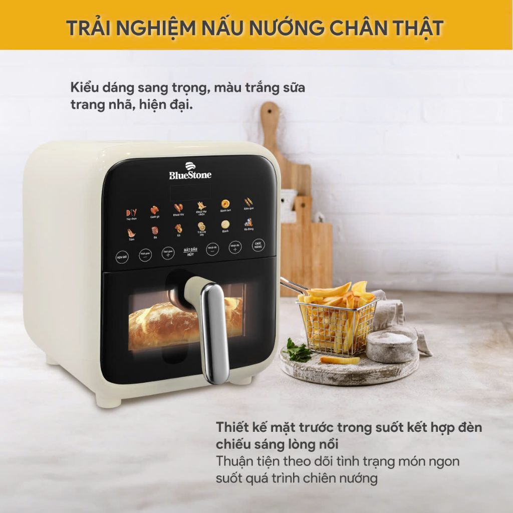 Nồi chiên không dầu điện tử Bluestone AFB-5861 7lít  1800W