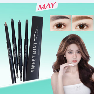  Chì kẻ mày siêu mảnh Sweetmint bút vẽ chân mày đầu vát mảnh có 2 đầu tiện lợi 