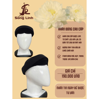 KHĂN ĐÓNG ĐEN- KHĂN ĐÓNG ĐEN CAO CẤP -  MẤN ĐEN- ĐẠO PHỤC SONG LINH – ĐẠO PHỤC CAO ĐÀI
