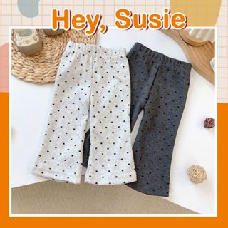  Quần Ống Loe Chấm Bi Xám Nhạt Cho Bé Gái Size 7-23kg Hey Susie Q854 