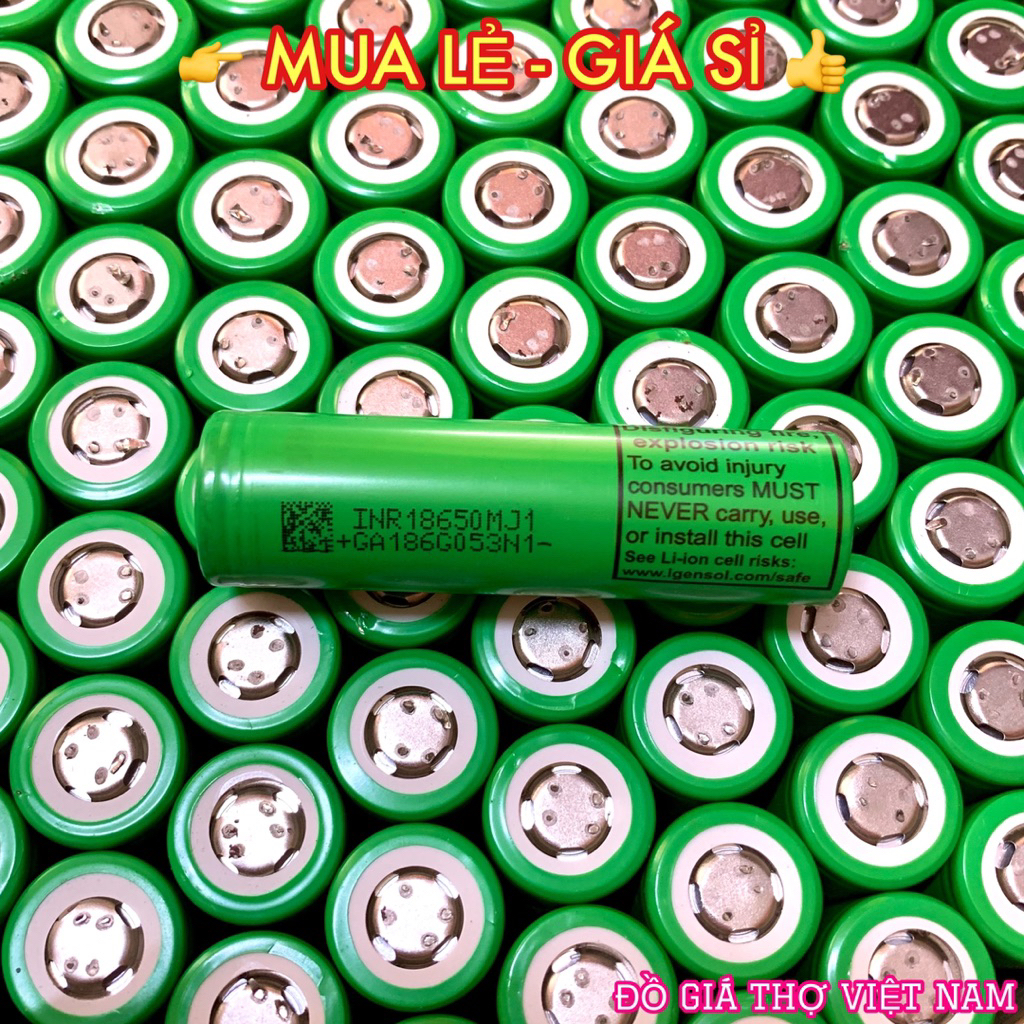 [ĐGTVN] Cell LG MJ1 DL 3.500mAh - xả 10A tháo khối 18650 (3.7V)