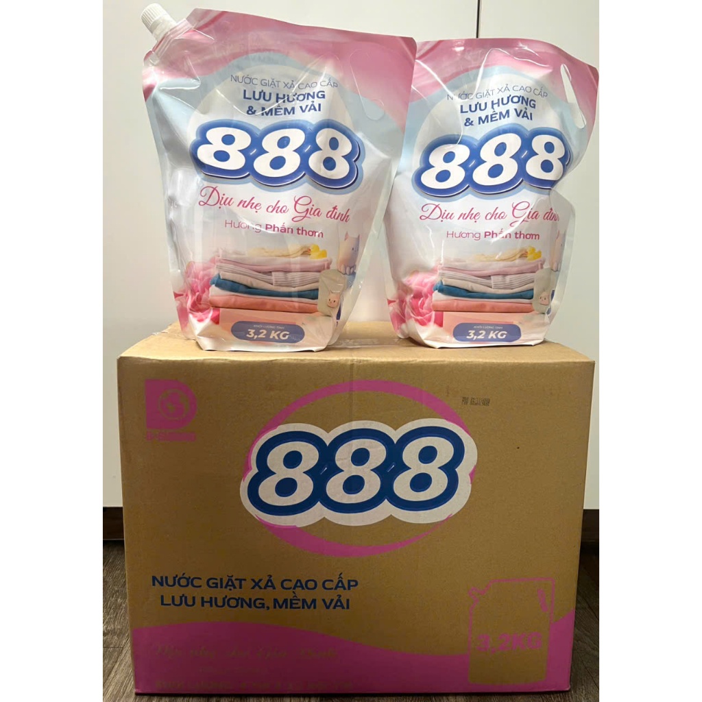 Nước giặt xả 888 Hương phấn thơm