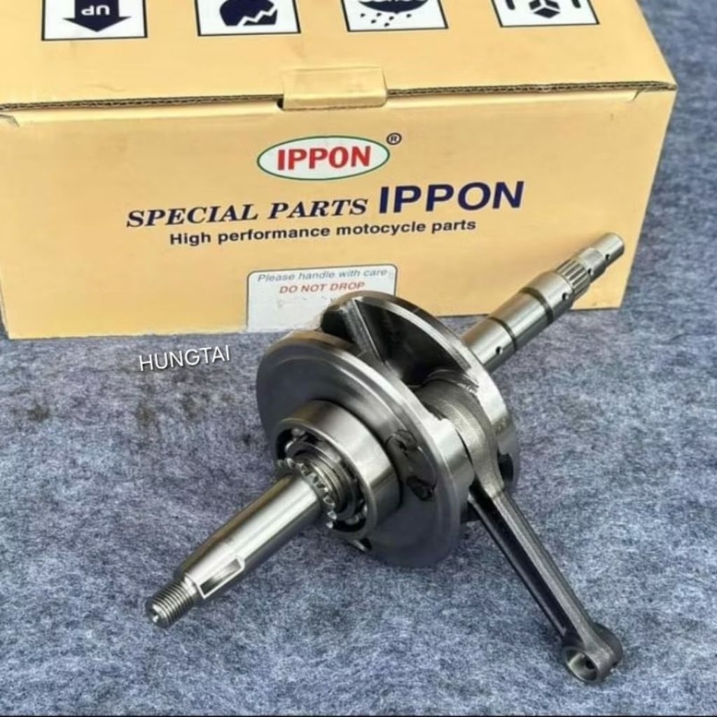 Dên đôn, trục khuỷu Ippon 12ly5 xe DREAM, WAVE, Cub.... hàng thái