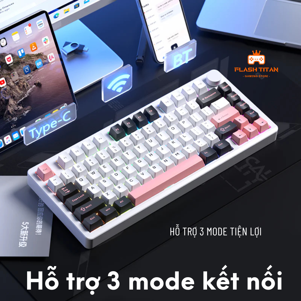 Bàn phím cơ không dây Leobog Hi8 SE - Vỏ nhôm CNC - Hỗ trợ 3 mode kết nối - LED RGB mạch xuôi -  Có app | BigBuy360 - bigbuy360.vn