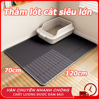  【120cm*70cm Thảm hứng cát mèoThảm chống văng cát cho nhà vệ sinh khay chậu cát  Đa dạng về kích cỡ 