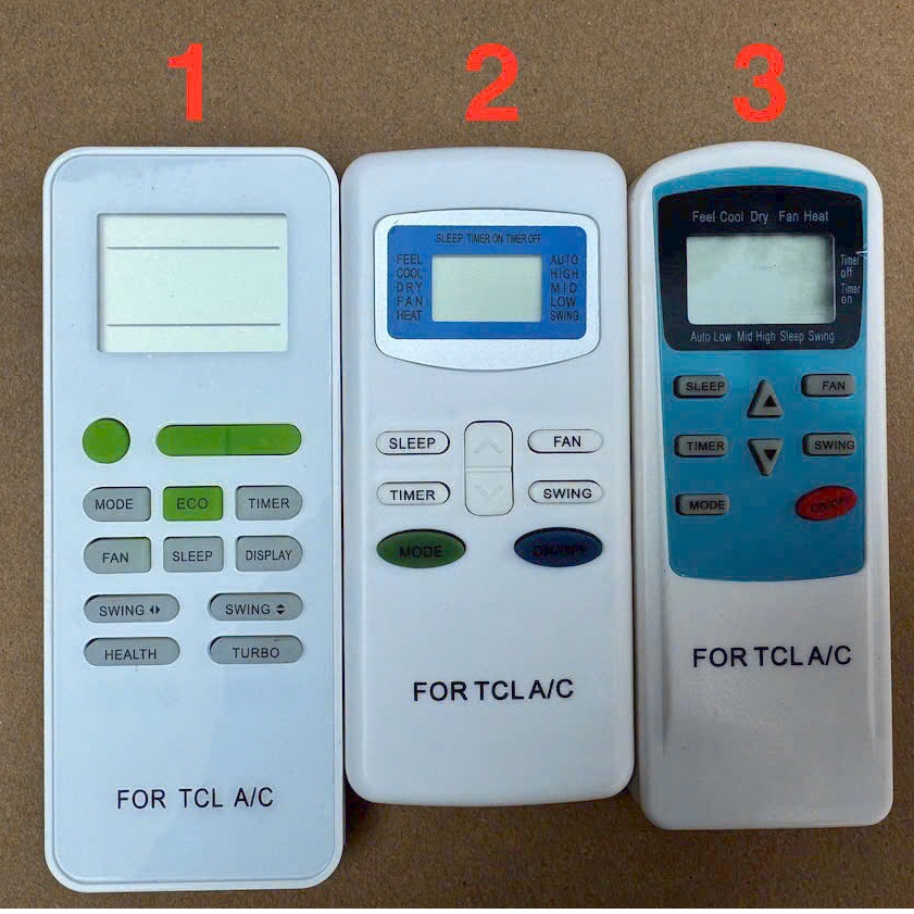 ĐIỀU KHIỂN TCL-ĐIỀU-HOÀ  MÁY LẠNH TCL- REMOTE  TCL (tặng kèm pin)