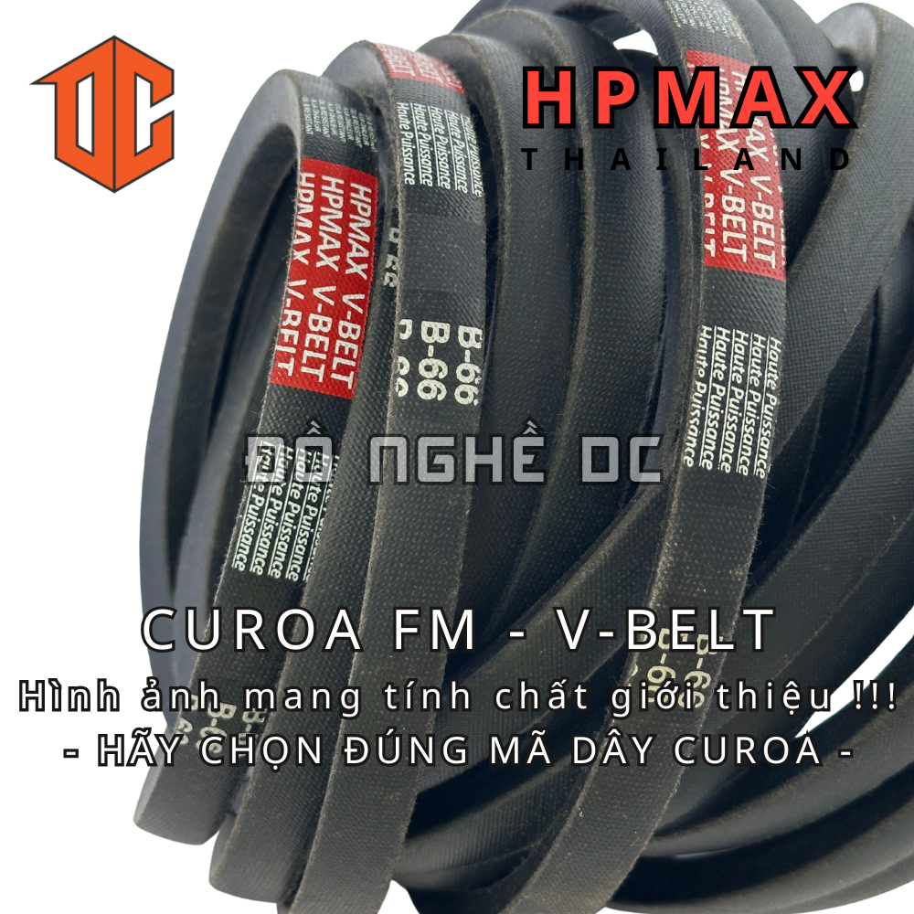 Sợi cao su curoa V-BELT HPMAX - Thái lan FM83 FM74 FM94 FM39 FM73 FM22 FM41 FM20 FM65 FM99 FM83 FM76