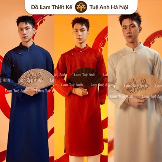 Áo dài nam "Phúc Minh" áo dài dành cho nam cổ cao cúc ngọc - chỉ áo không kèm quần