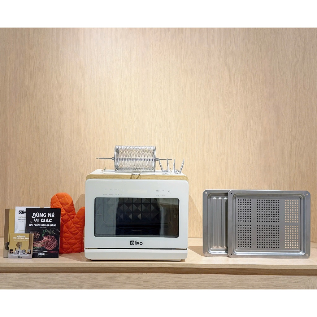 Nồi chiên hấp đa năng OLIVO SF20 PRO dung tích 20L, Nồi chiên hơi nước 70 chức năng,