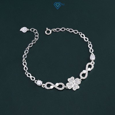 Vòng tay nữ bạc 925 hình cỏ 4 lá may mắn LTN0130 - Trang Sức TNJ