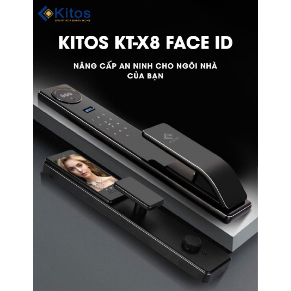 Khoá vân tay kèm chuông hình Kitos KT-X8 Face ID