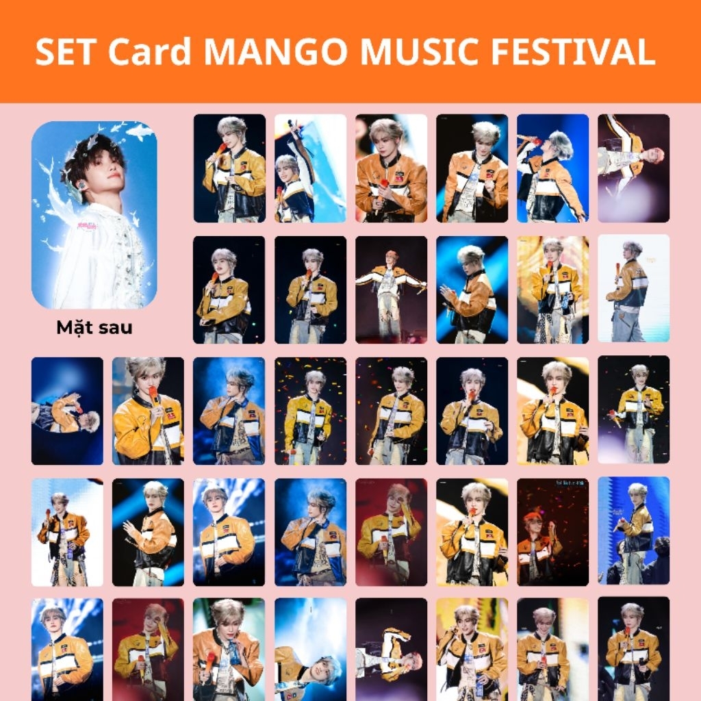 Set card ảnh Ziyu Tử Du fes Mango music Festival hình ảnh lễ hội âm nhạc
