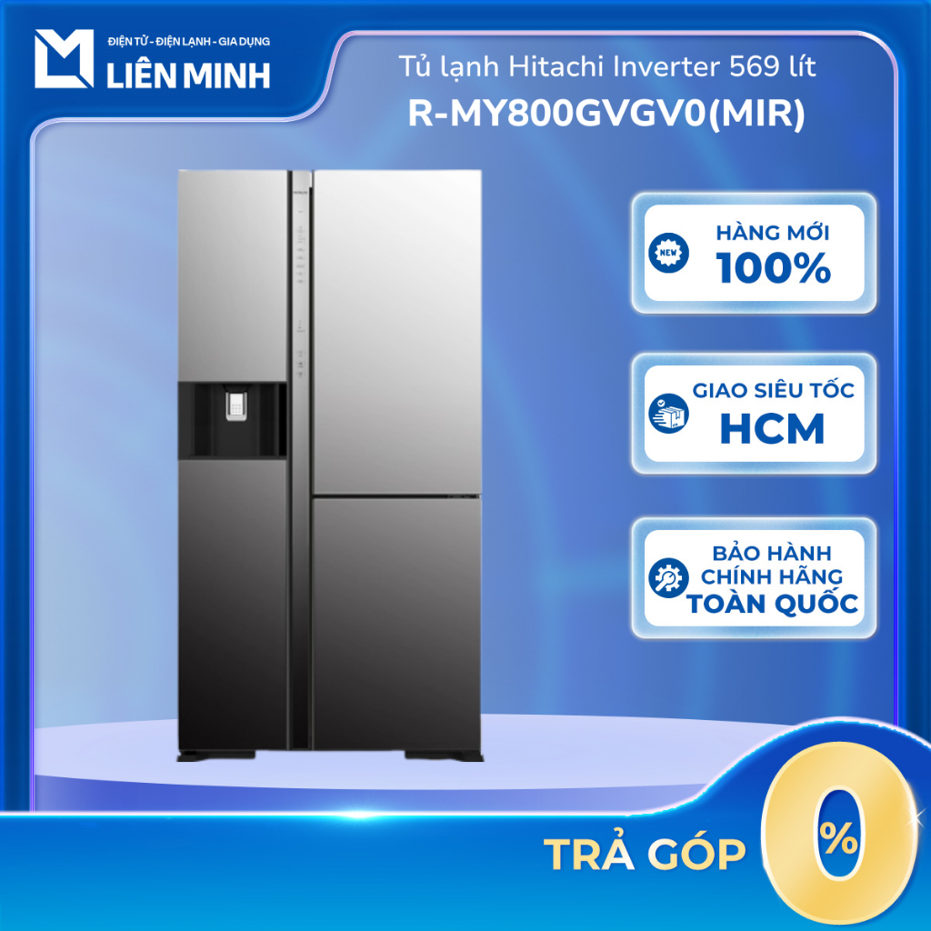 R-MY800GVGV0(MIR) / R-MX800GVGV0(GBK) - Tủ Lạnh Hitachi Inverter 569 Lít - Bảo Hành Chính Hãng