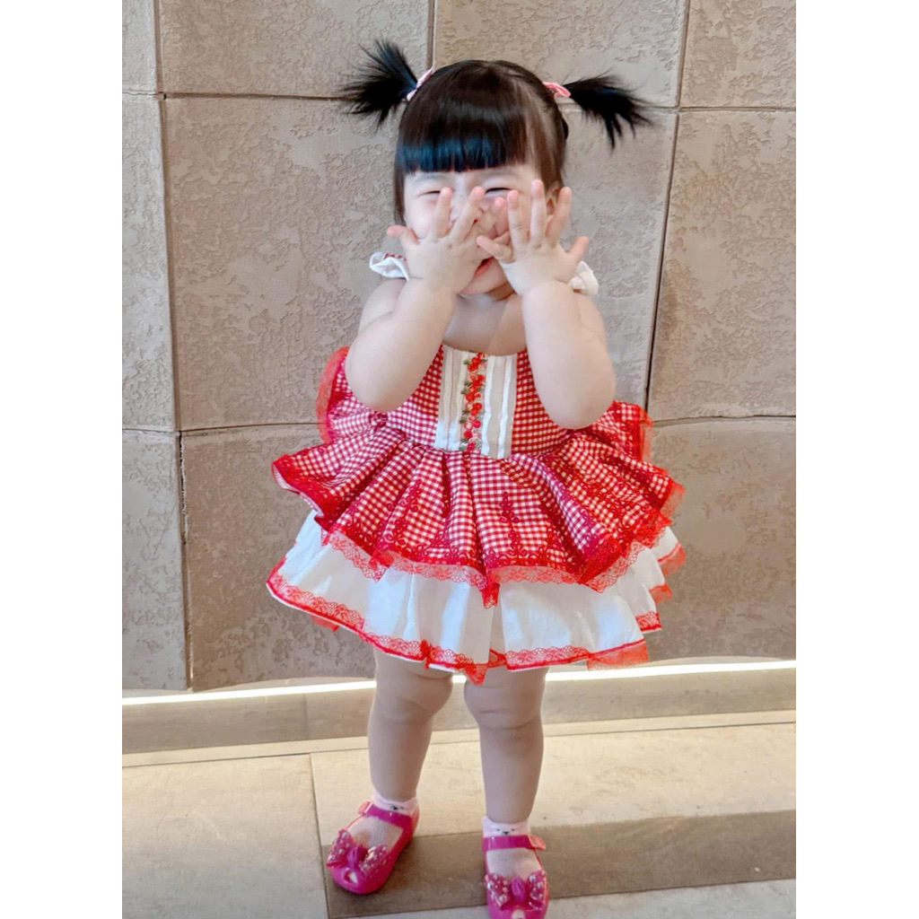 [Co/ver Doll.cake] Váy Đầm Lolita Cho Bé Hàng Thiết Kế Cao Cấp/ Váy Đầm Tây Ban Nha Bé Gái Siêu Bồng