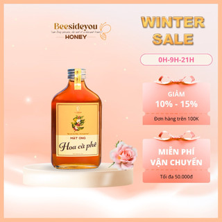 Mật ong hoa Cà Phê tuyển chọn Beesideyou - Chai thuỷ tinh 300g